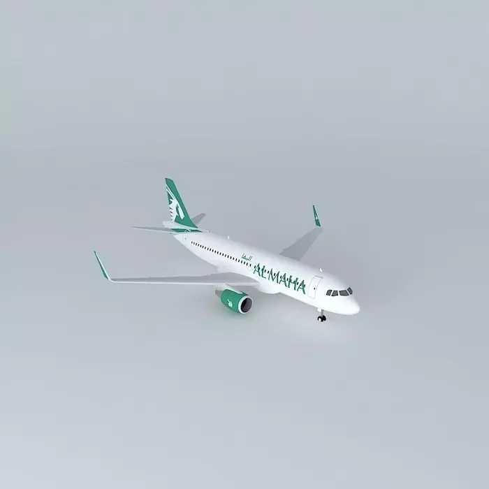 Al Maha Airways flight Maha Airbus A320 214 2014 Free 3D model