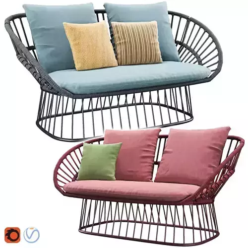 Cala 2 Seater Garden sofa By Kettal