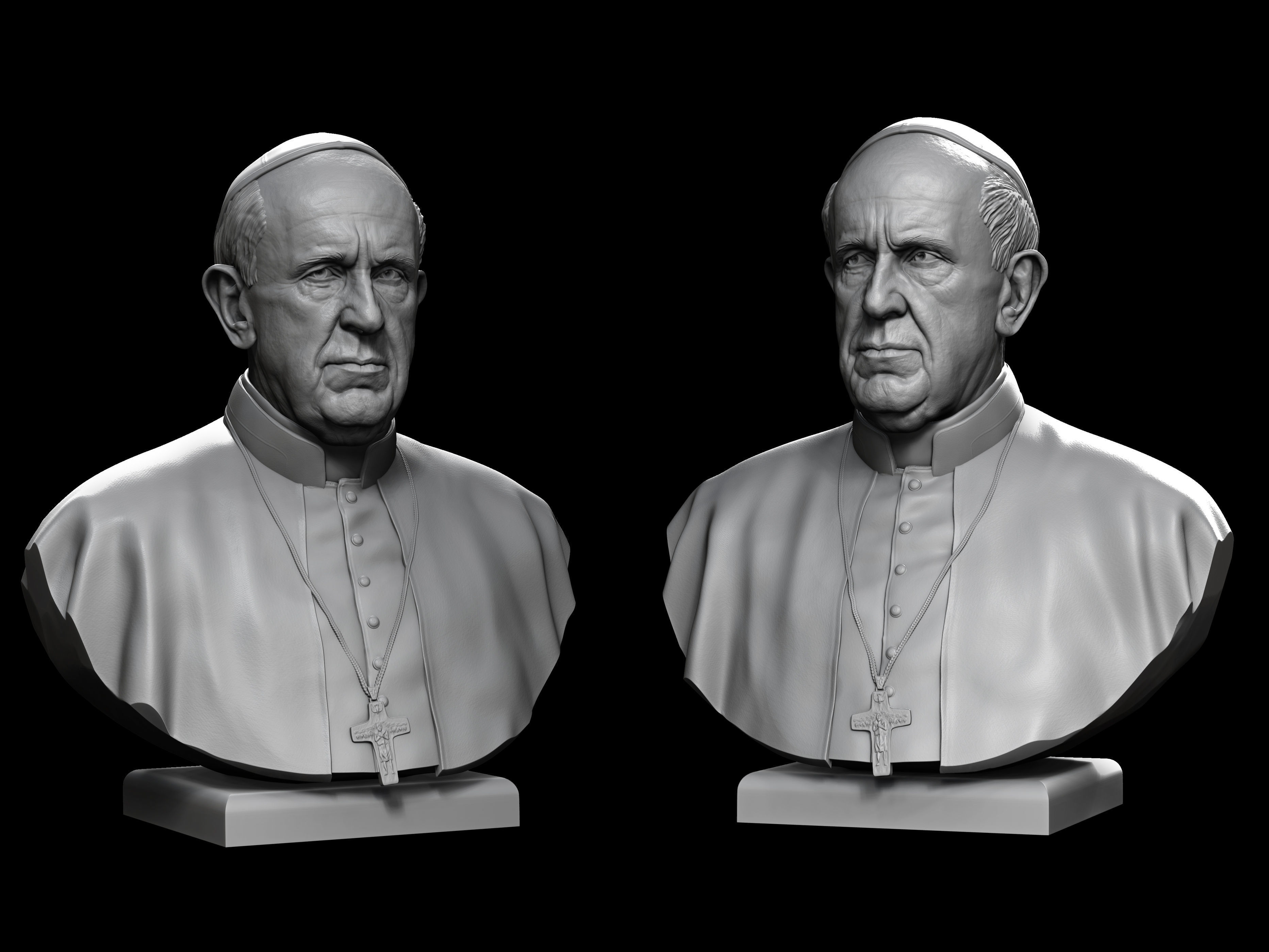 Pope Francis 3D print model_2