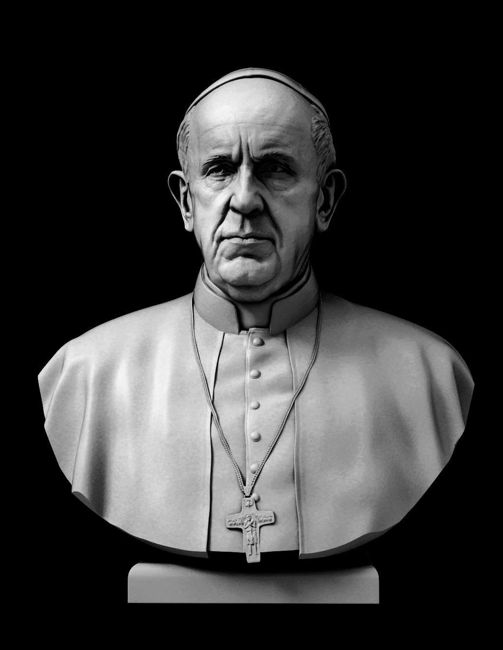 Pope Francis 3D print model_21