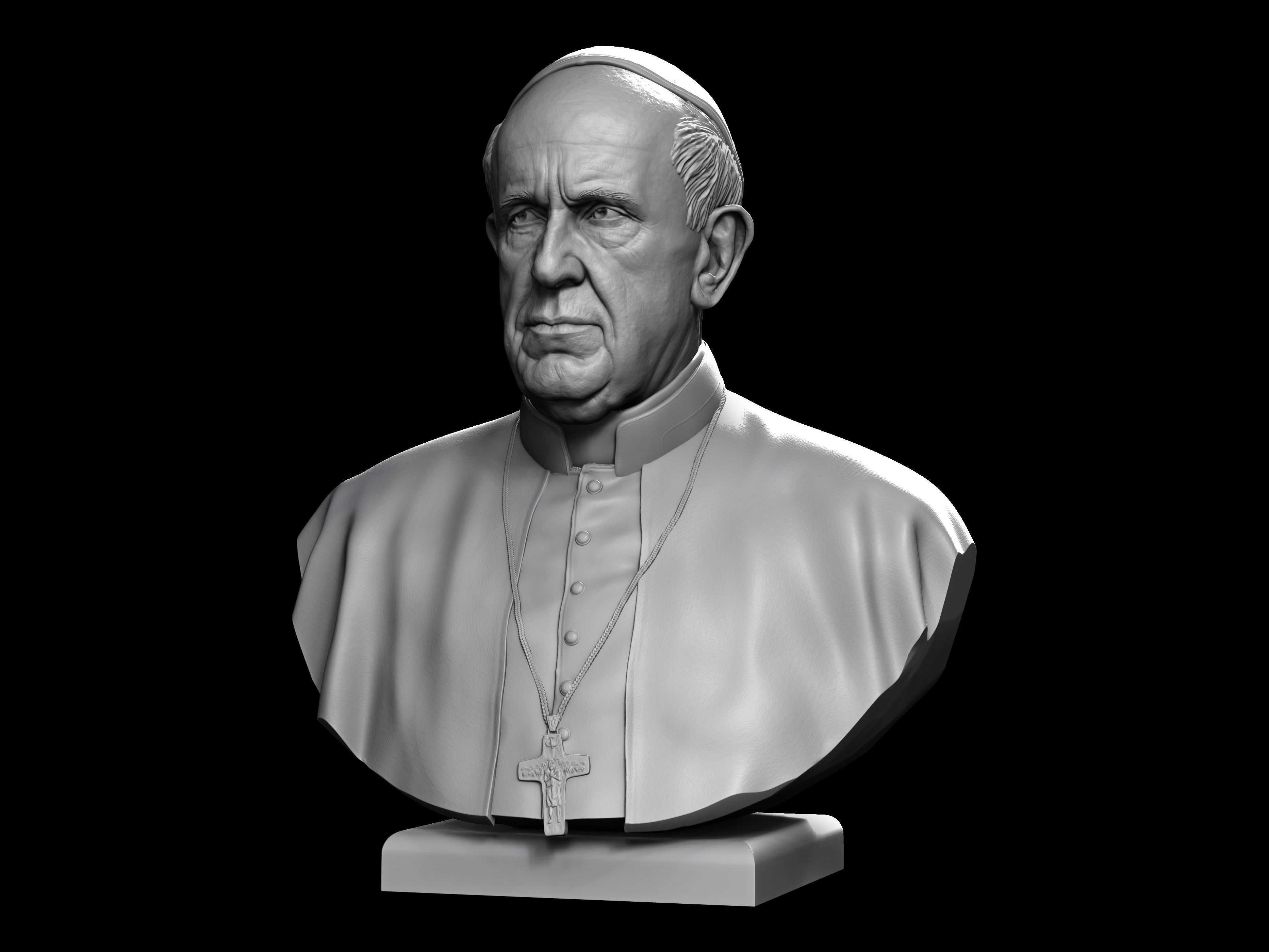 Pope Francis 3D print model_3