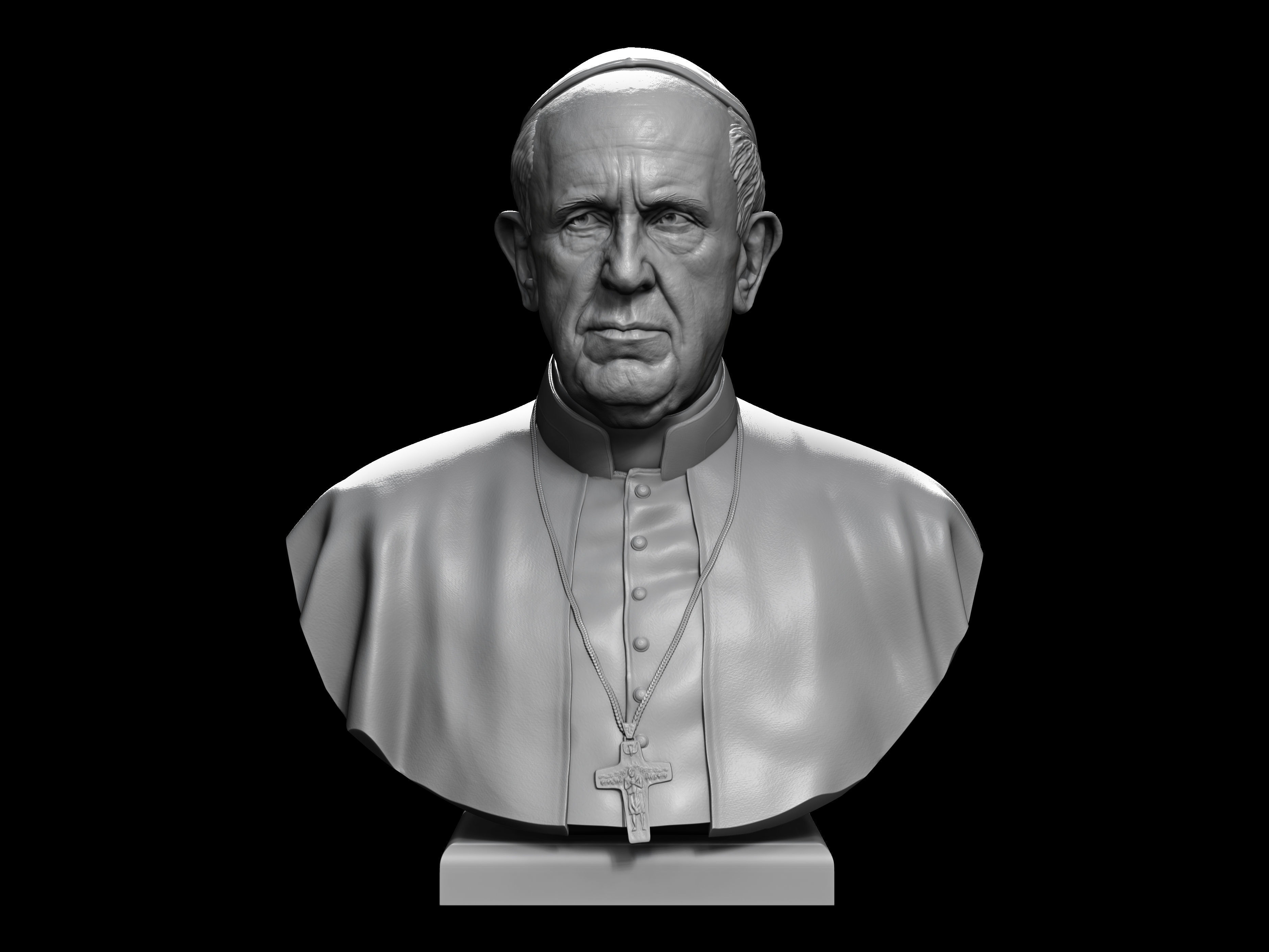 Pope Francis 3D print model_1