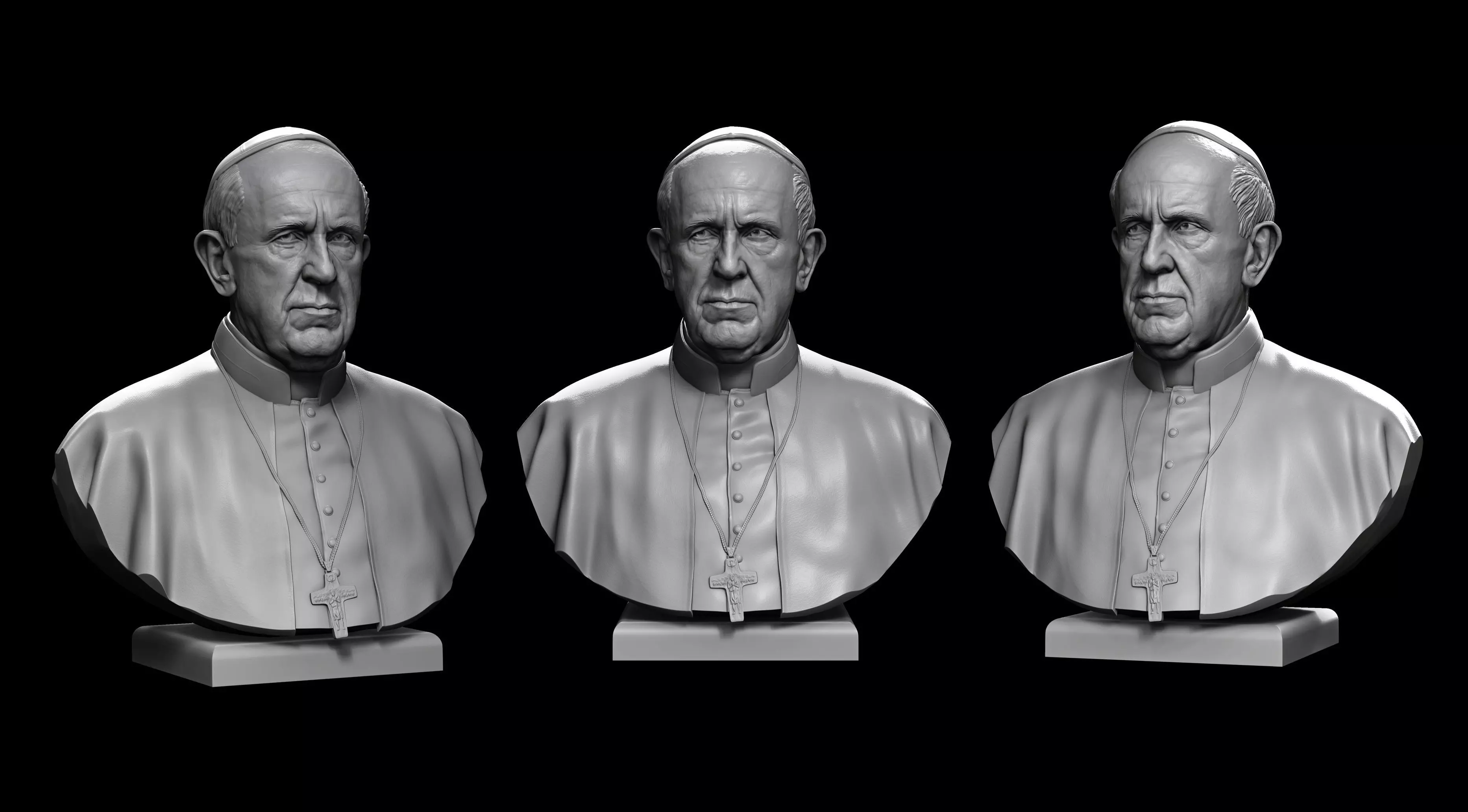 Pope Francis 3D print model_0