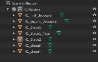 N1 Rocket Low-poly 3D model_7
