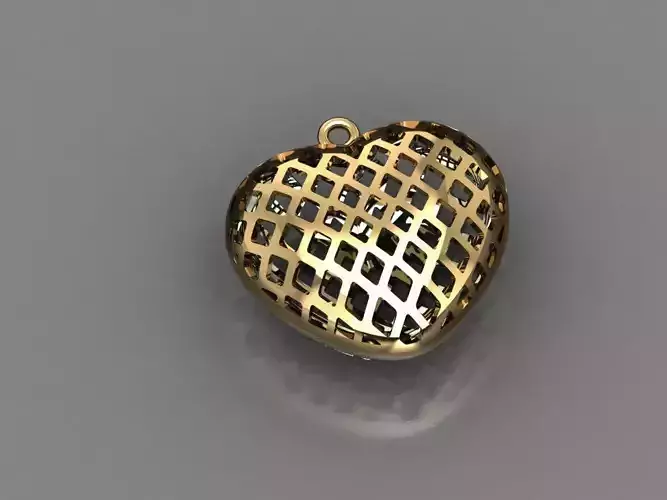 H122- Diamond Heart  NECKLACE