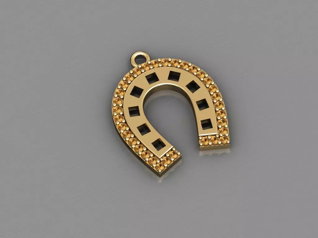 H125- Diamond NECKLACE 3D print model_0