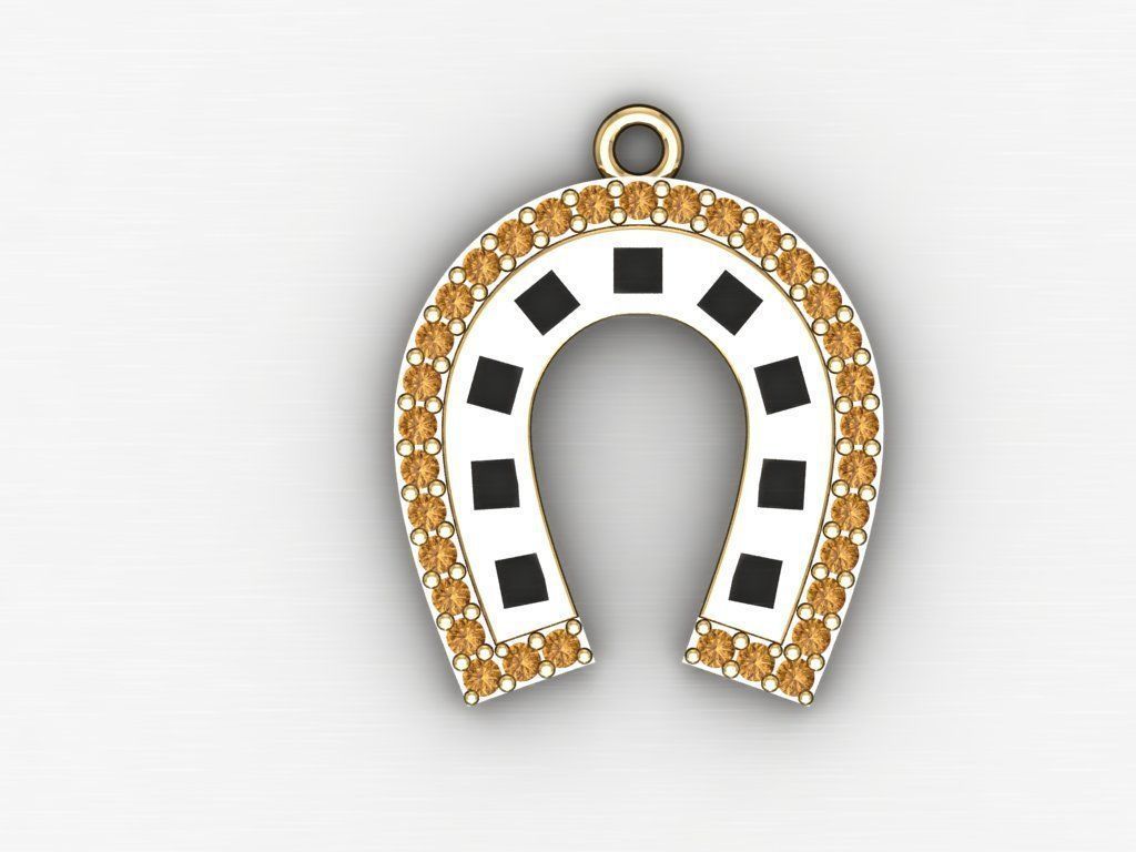 H125- Diamond NECKLACE 3D print model_2