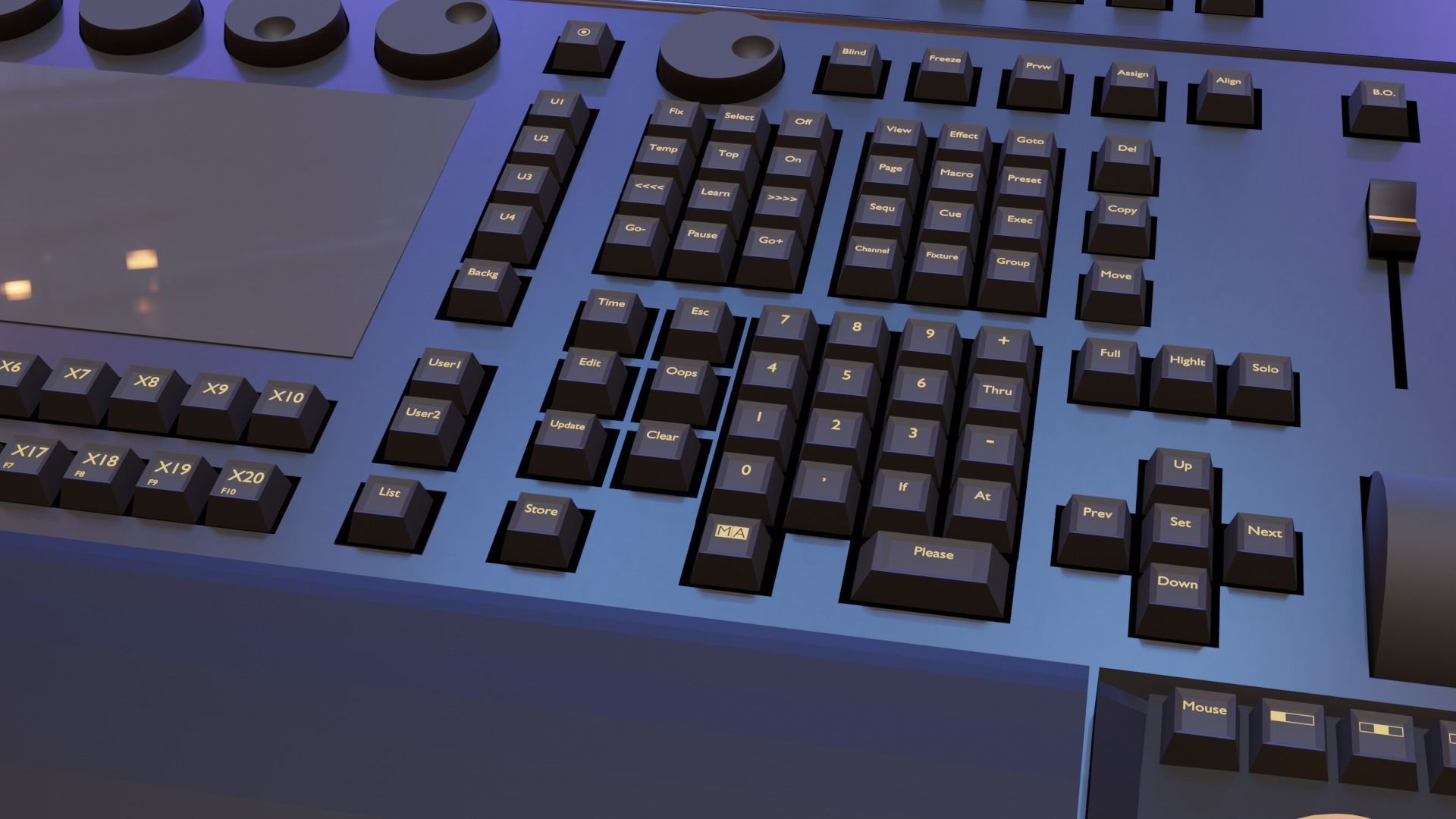 Light Console  3D model_4