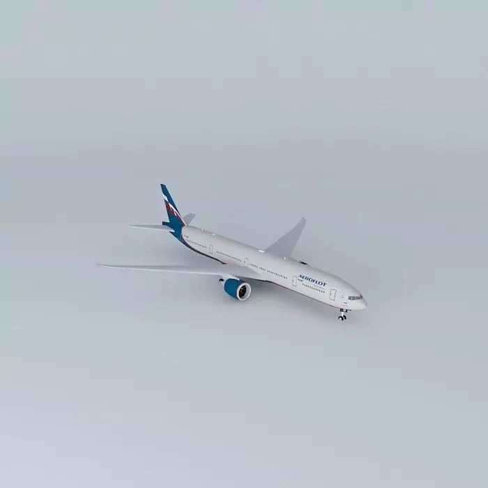 Aeroflot Boeing 777 3M0/ER VP BGB M Kutuzov Free 3D model