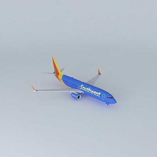 Southwest Airlines Boeing 737 8H4  New LUV Heart Livery 2014  Free 3D model
