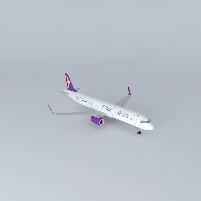 Air Macau Air Macau Airbus A321 211 B MCA Revised Livery 2015 Free 3D model
