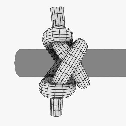 abok 1196 knot Low-poly 3D model