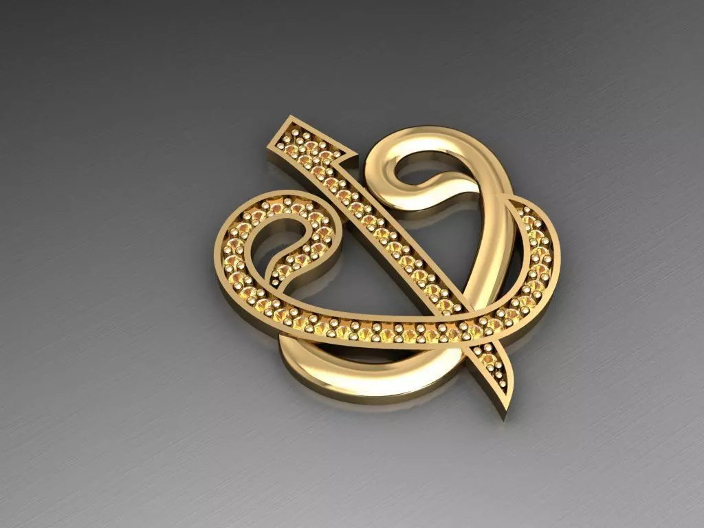 H135- Diamond NECKLACE 3D print model_0