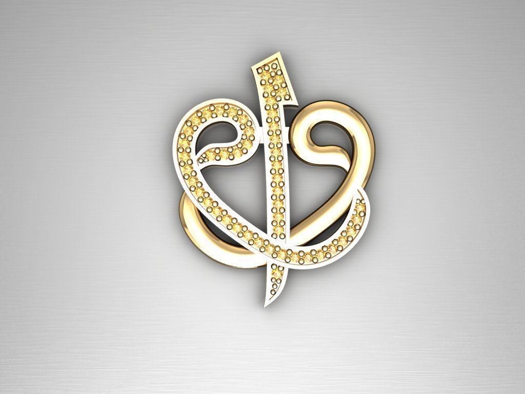 H135- Diamond NECKLACE 3D print model_1