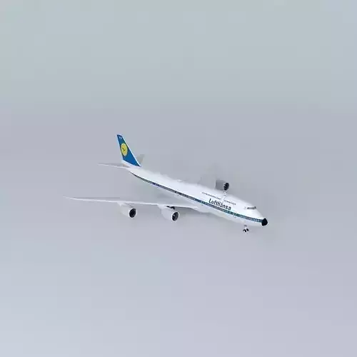 Lufthansa Boeing 747 830 60th Anniversary Retro Livery D ABYT... Free 3D model
