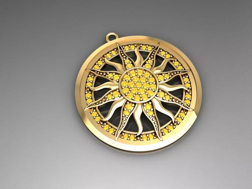 H139- Diamond NECKLACE 3D print model_0