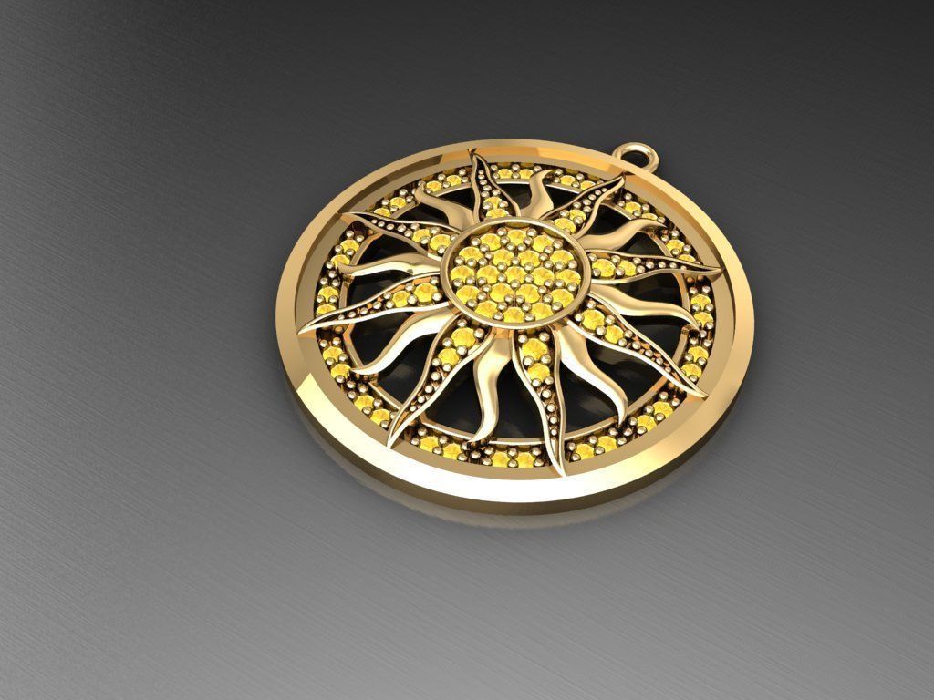 H139- Diamond NECKLACE 3D print model_1