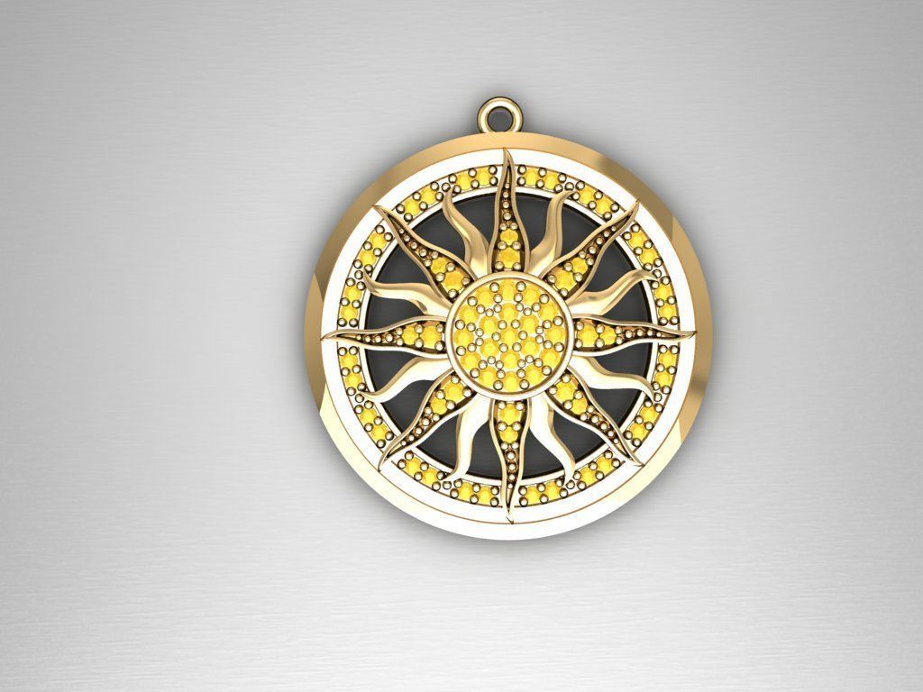 H139- Diamond NECKLACE 3D print model_2