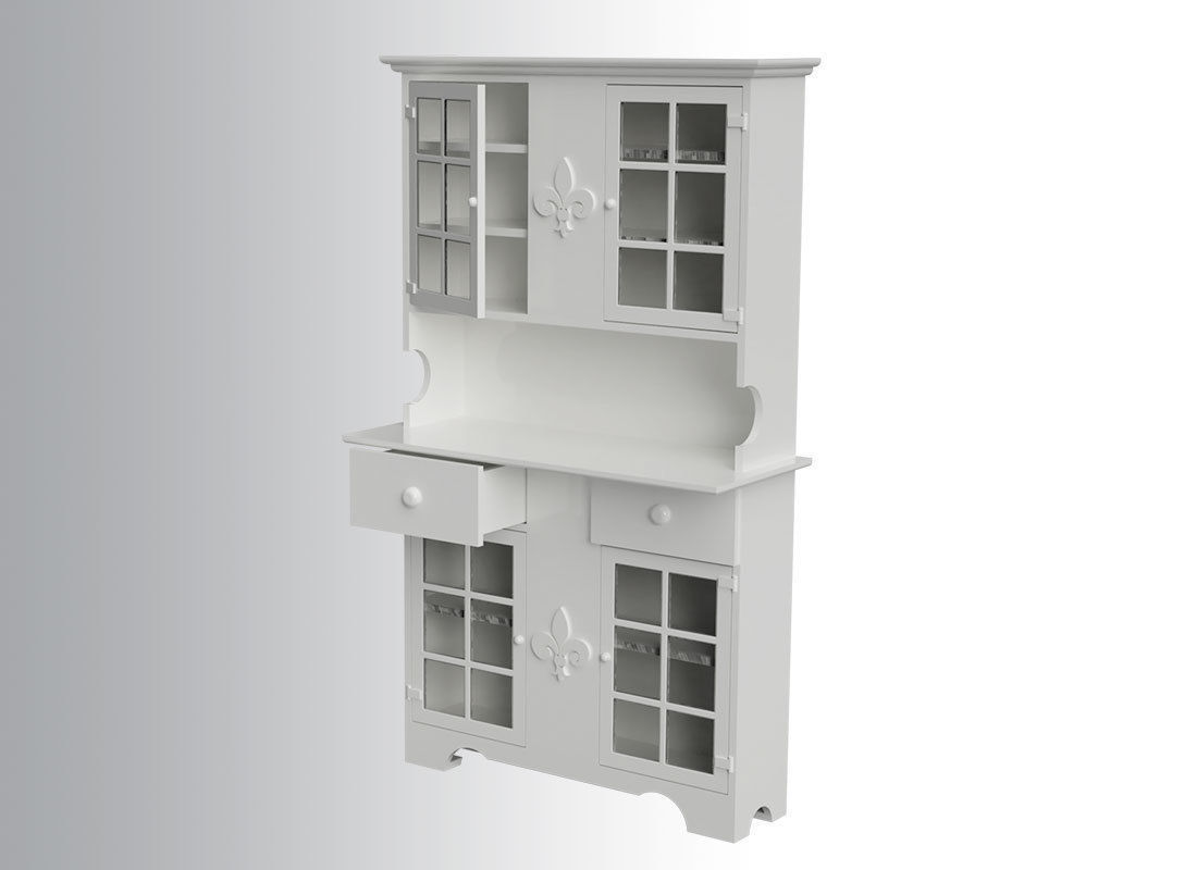 Cabinet wooden 3D print model_2