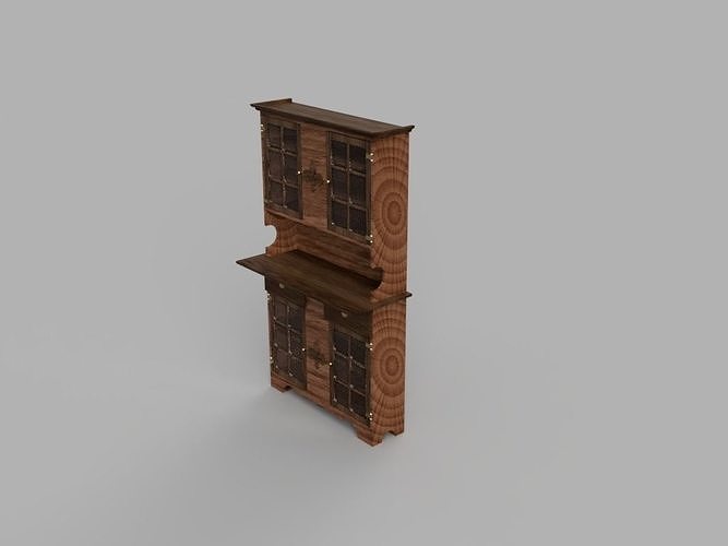 Cabinet wooden 3D print model