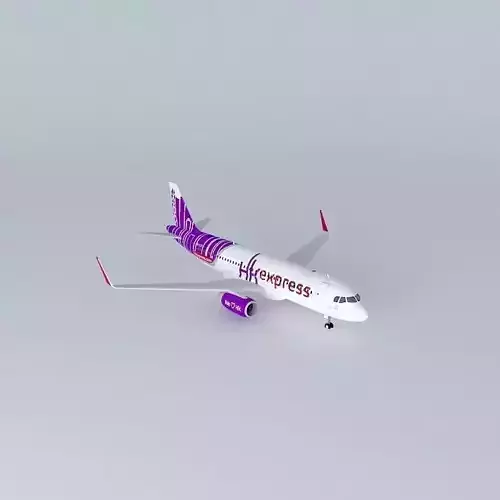 HK Express Airbus A320 232 B LCC  New Livery 2015 Sharklets Free 3D model