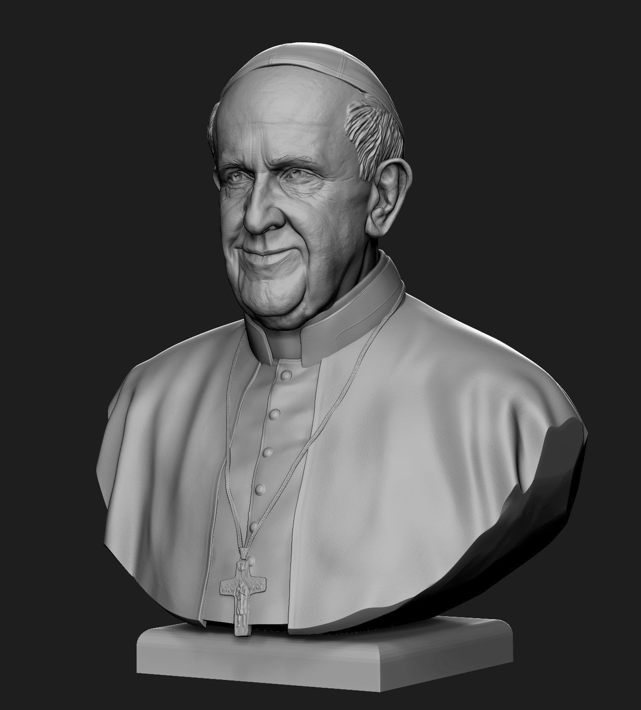 Pope Francis v2 3D print model_11