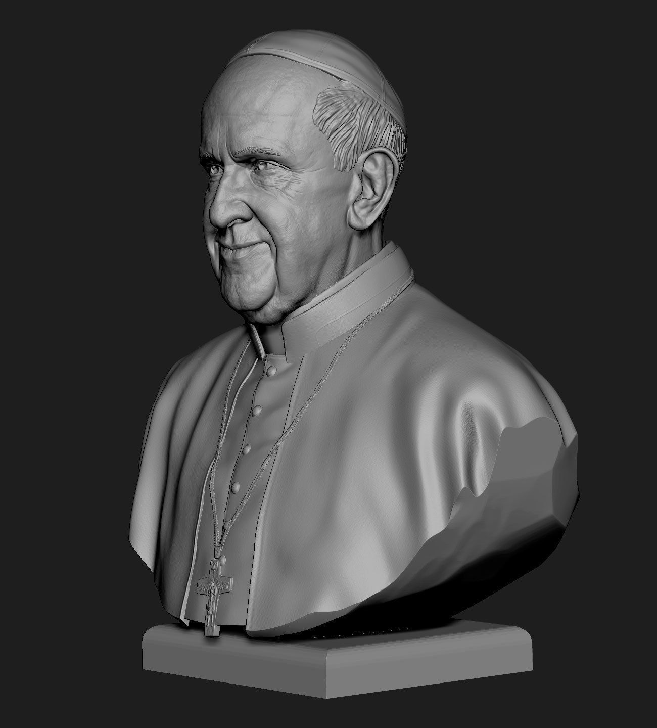Pope Francis v2 3D print model_12