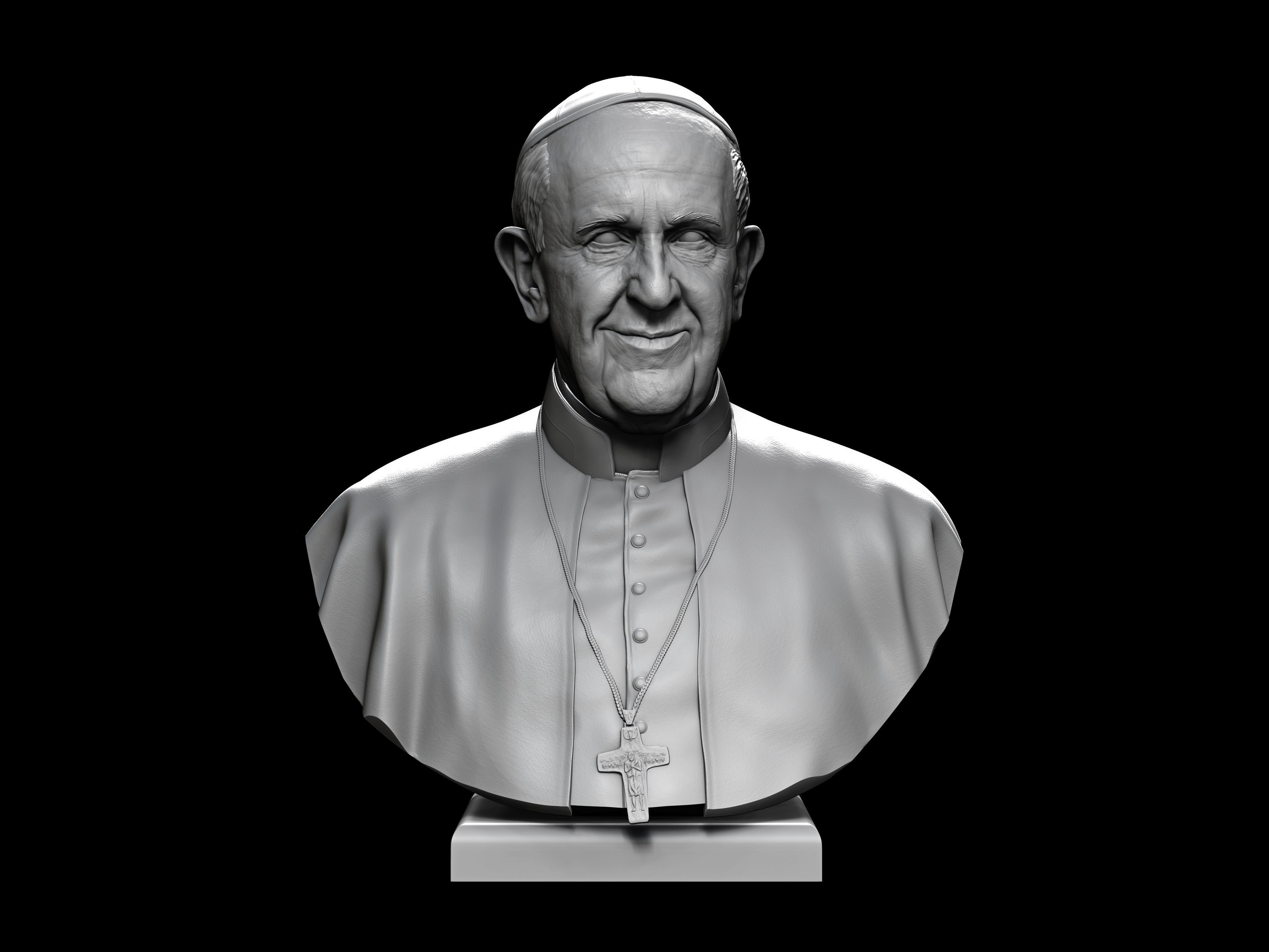 Pope Francis v2 3D print model_1