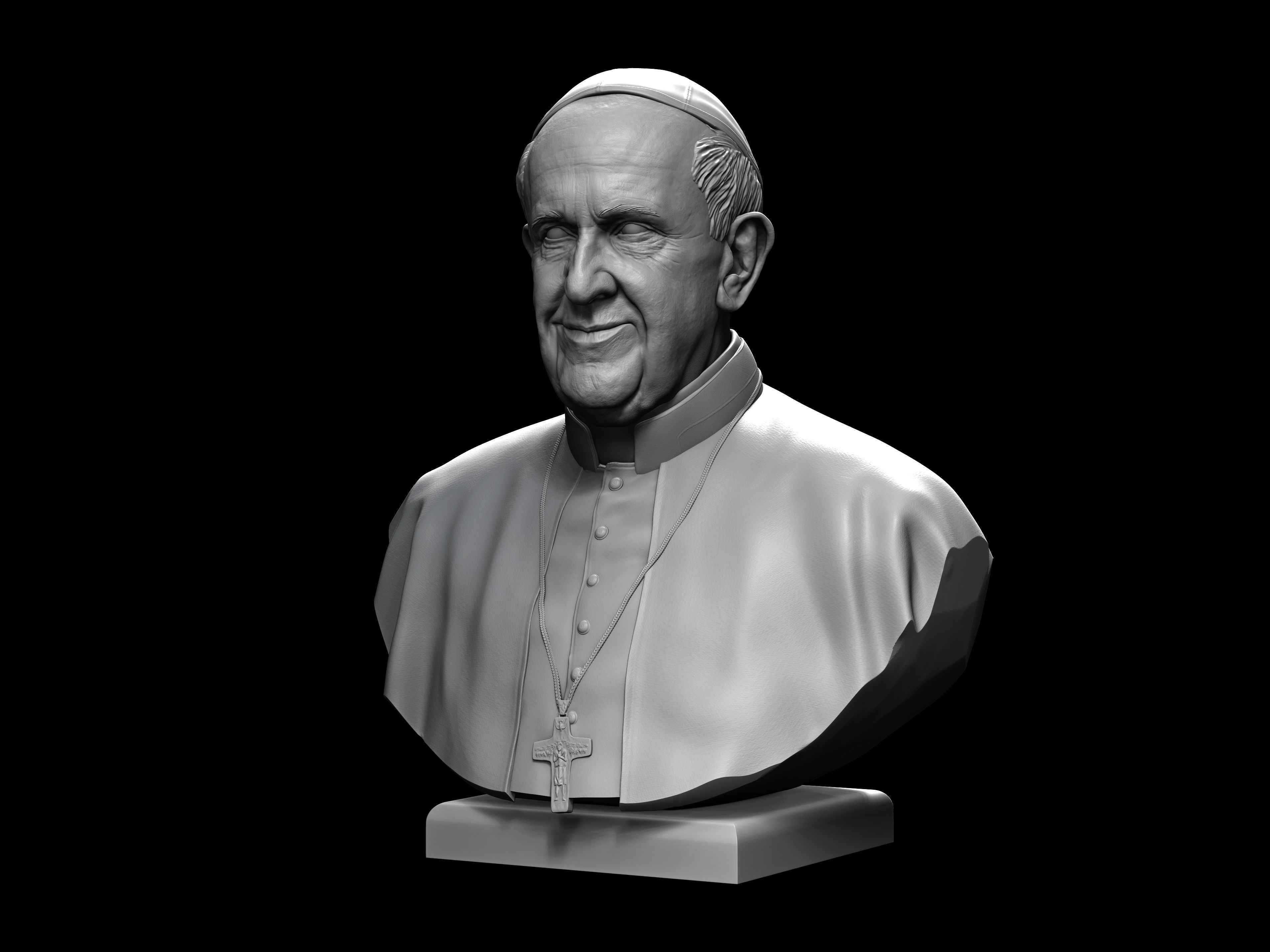 Pope Francis v2 3D print model_4