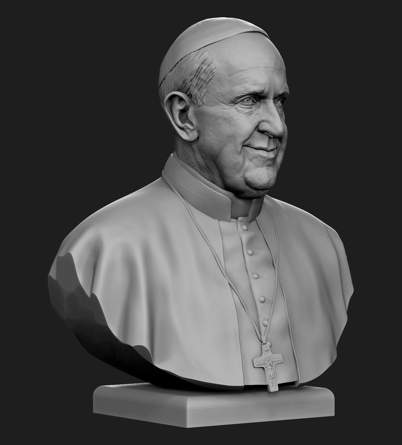 Pope Francis v2 3D print model_19