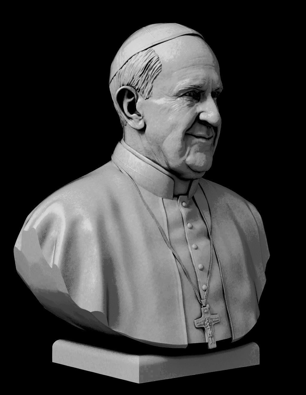 Pope Francis v2 3D print model_22
