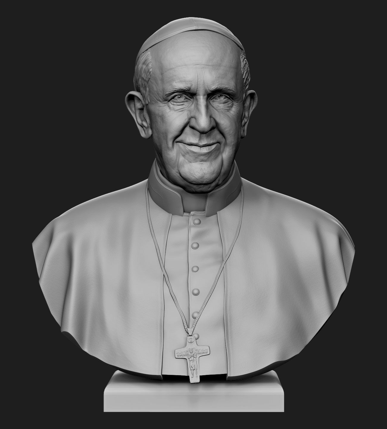 Pope Francis v2 3D print model_10