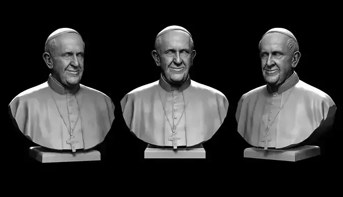 Pope Francis v2 3D print model