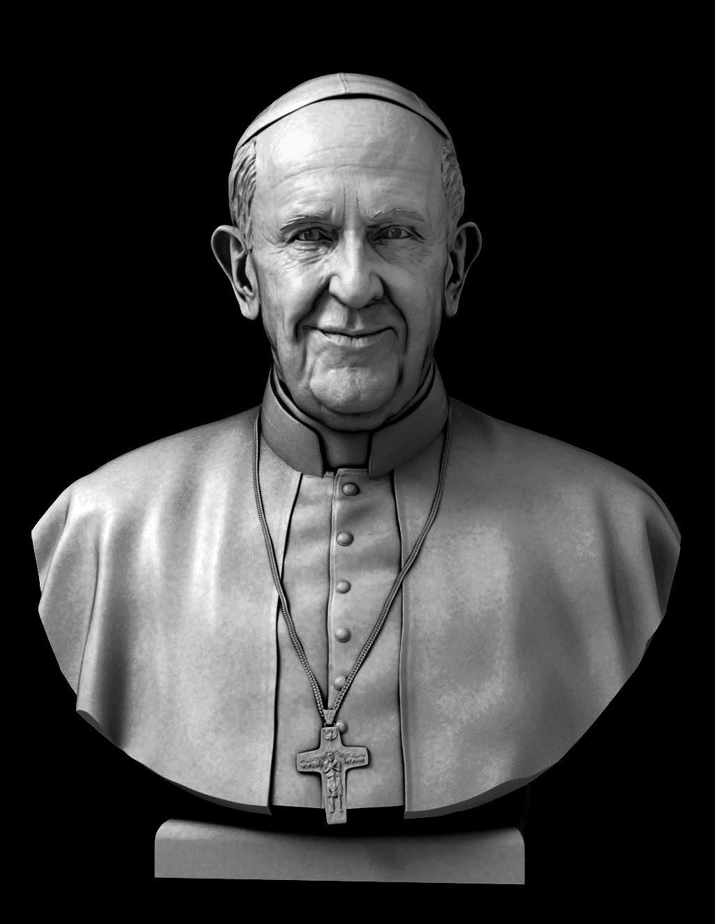Pope Francis v2 3D print model_8