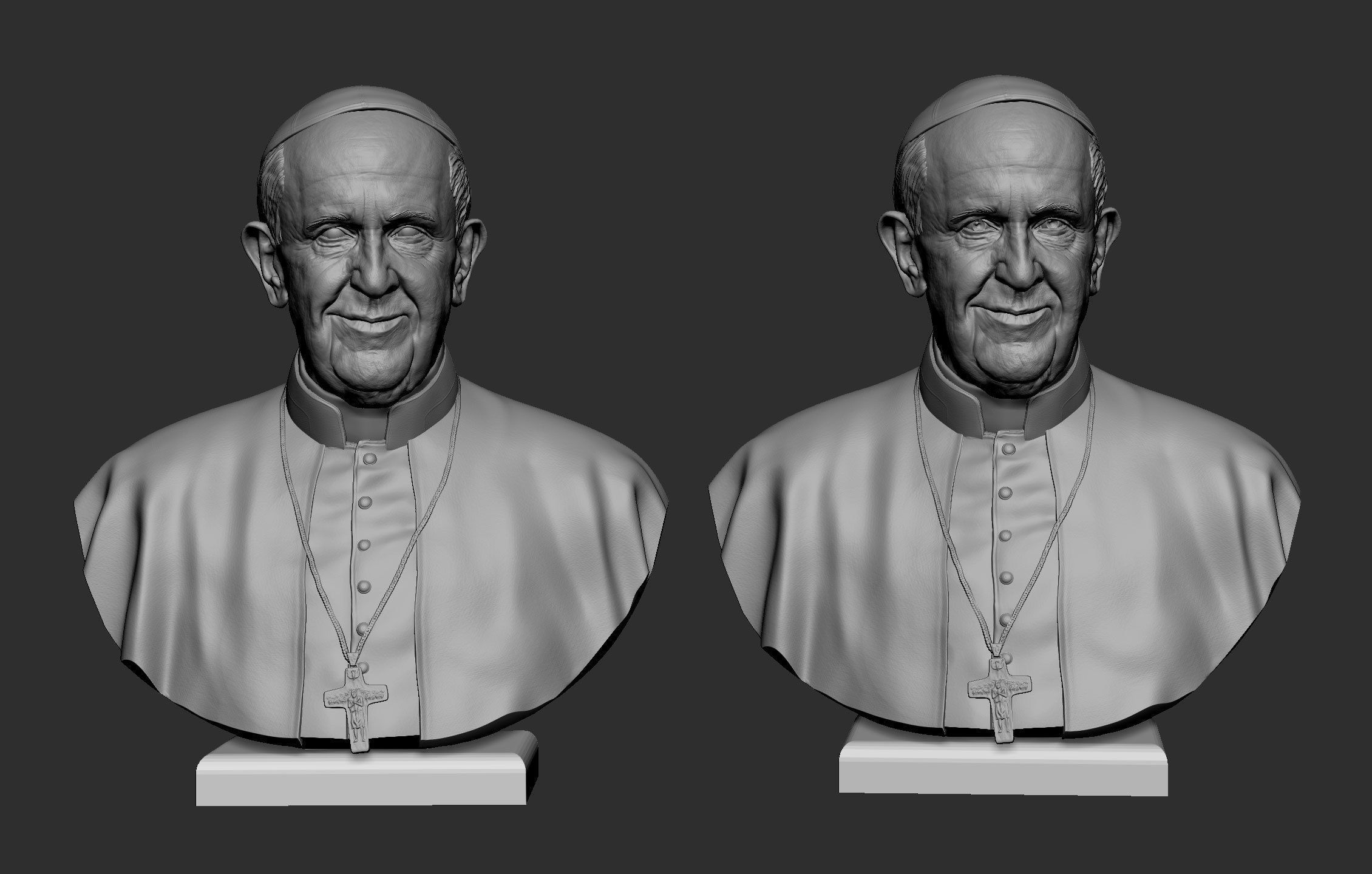 Pope Francis v2 3D print model_9