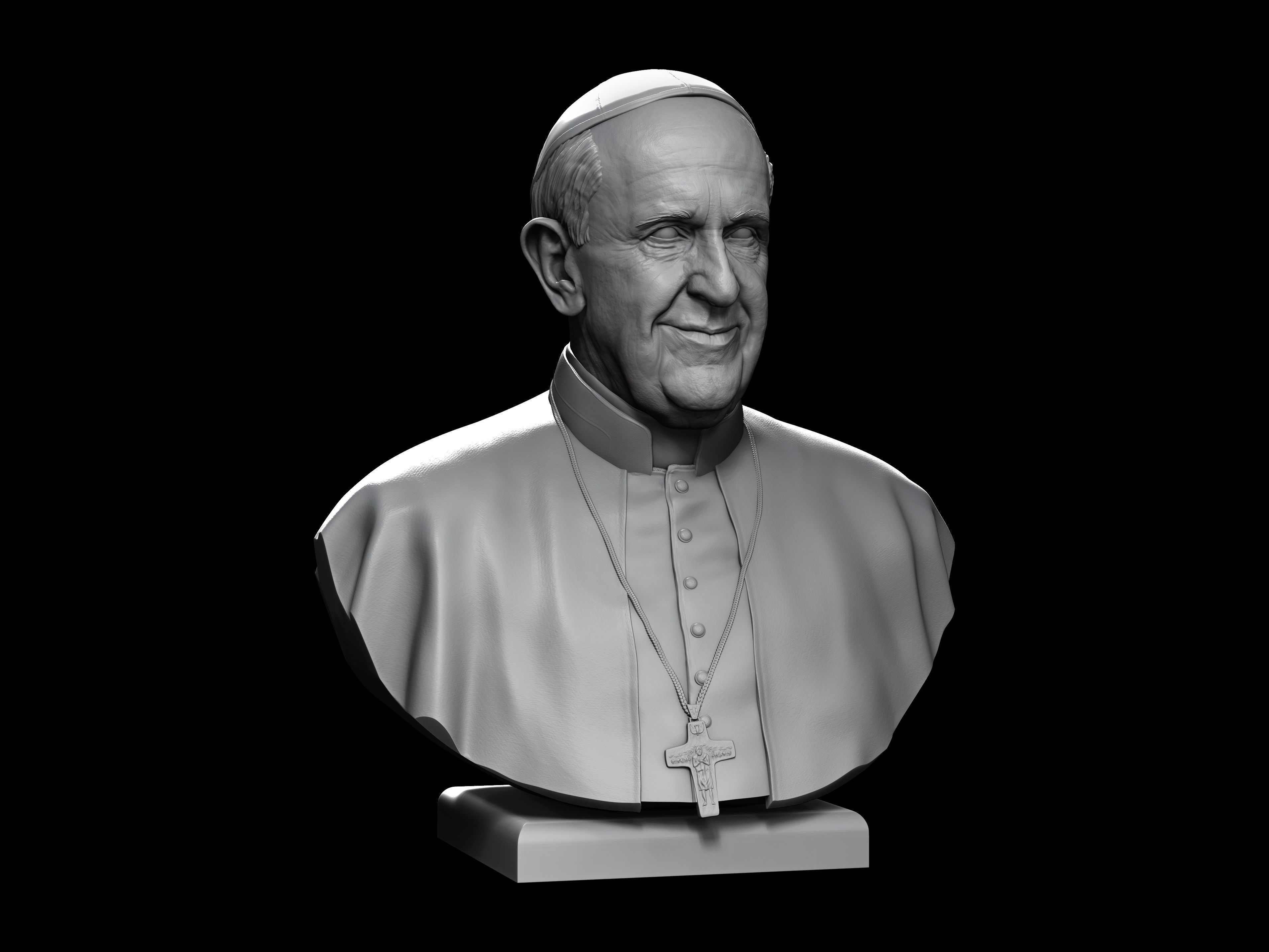 Pope Francis v2 3D print model_2