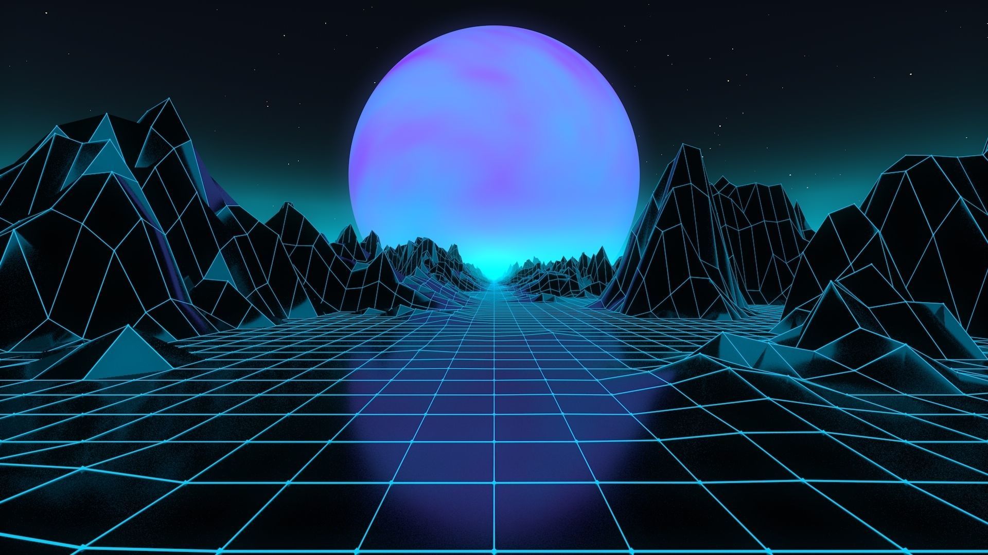 Sci-fi Environment Low-poly 3D model_7