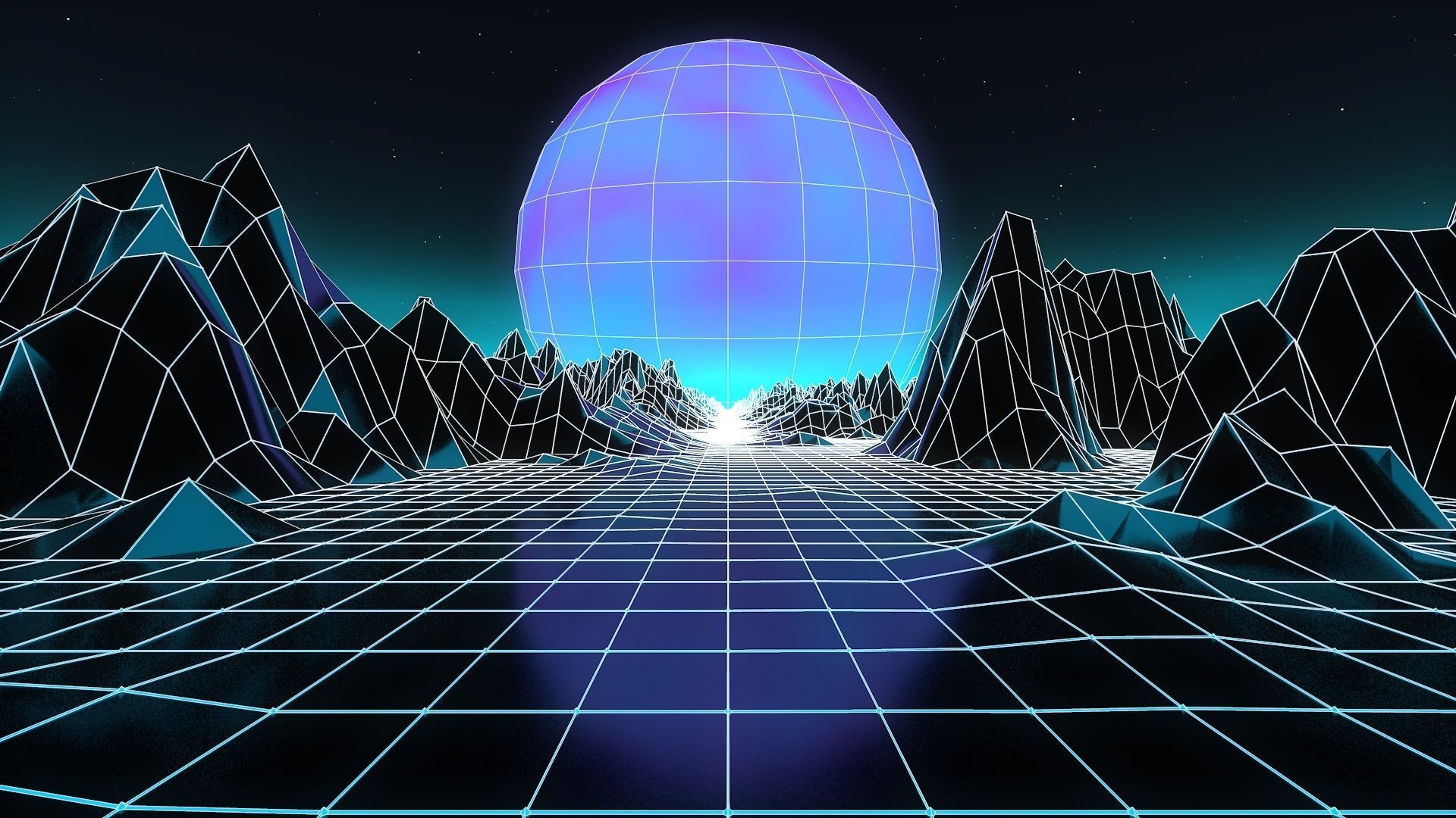 Sci-fi Environment Low-poly 3D model_17