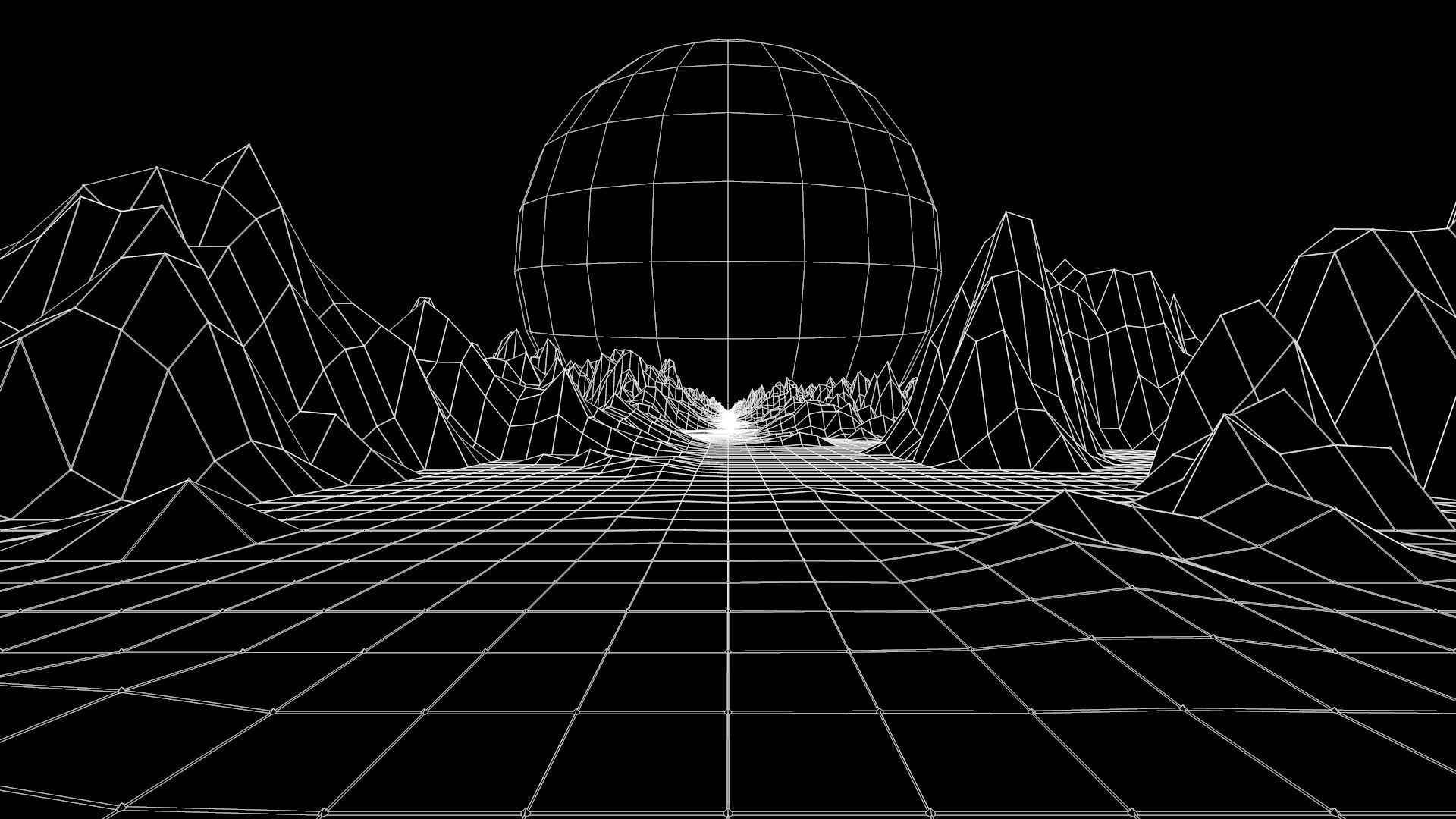 Sci-fi Environment Low-poly 3D model_6