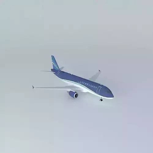 Azerbaijan Airlines AZAL Azerbaijan Airlines Airbus A320214 2014 Free 3D model