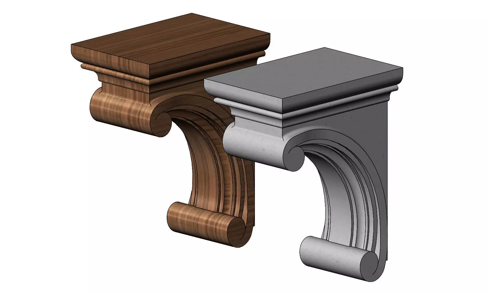 Simple Madeline Corbel 3D print model