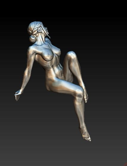 Woman statue bust 3D print model_1