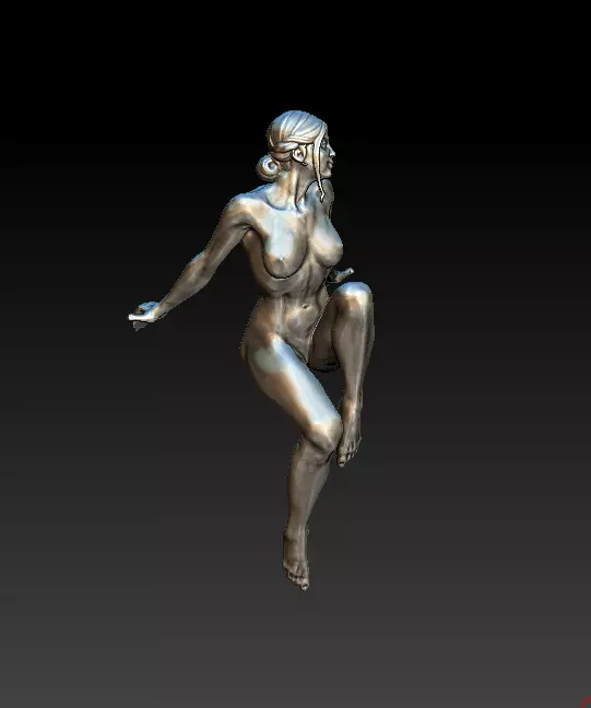 Woman statue bust 3D print model_0