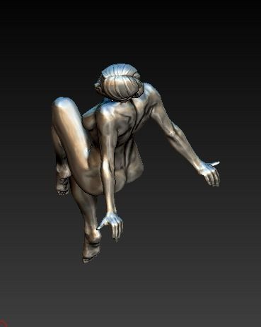 Woman statue bust 3D print model_3