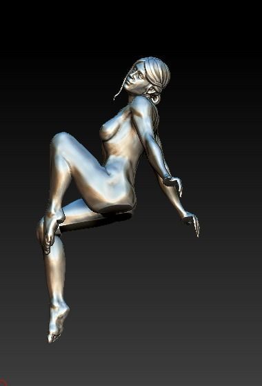 Woman statue bust 3D print model_2