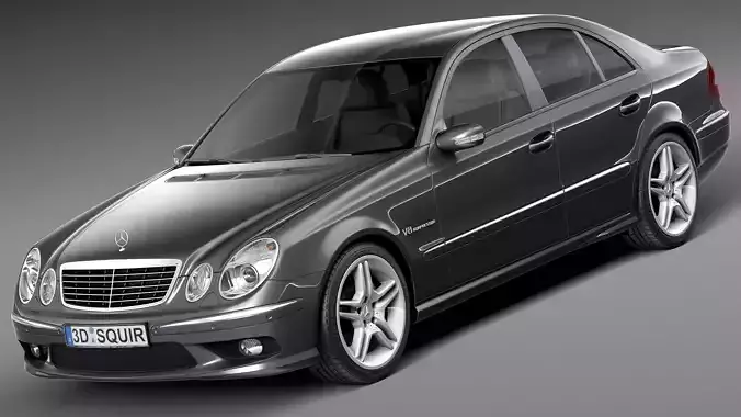 Mercedes-Benz E55 AMG W211 2002-2009 3D model