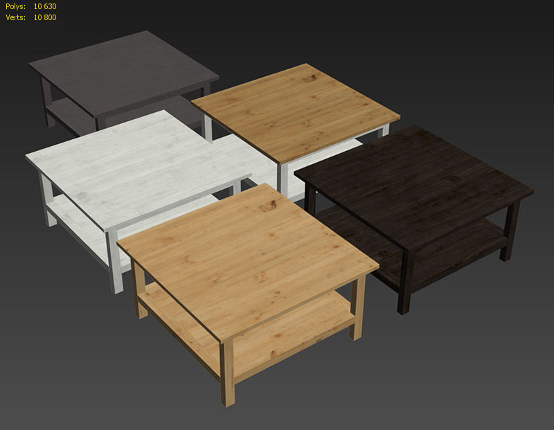 HEMNES Coffee table 3D model_7