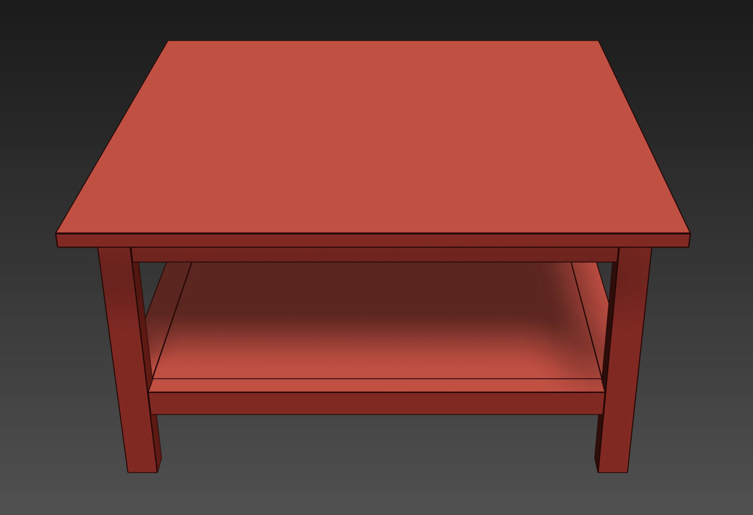 HEMNES Coffee table 3D model_11
