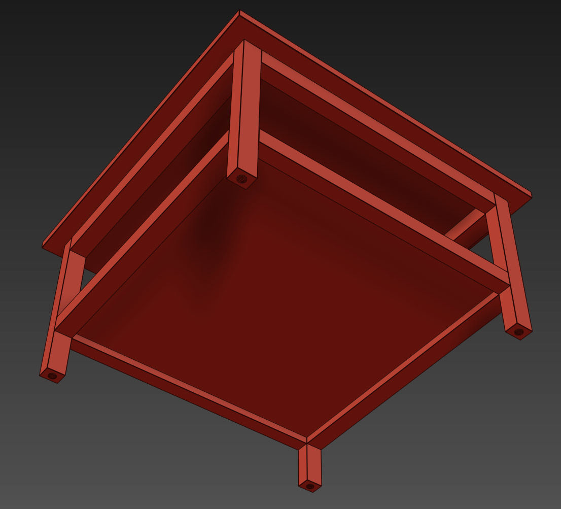 HEMNES Coffee table 3D model_10