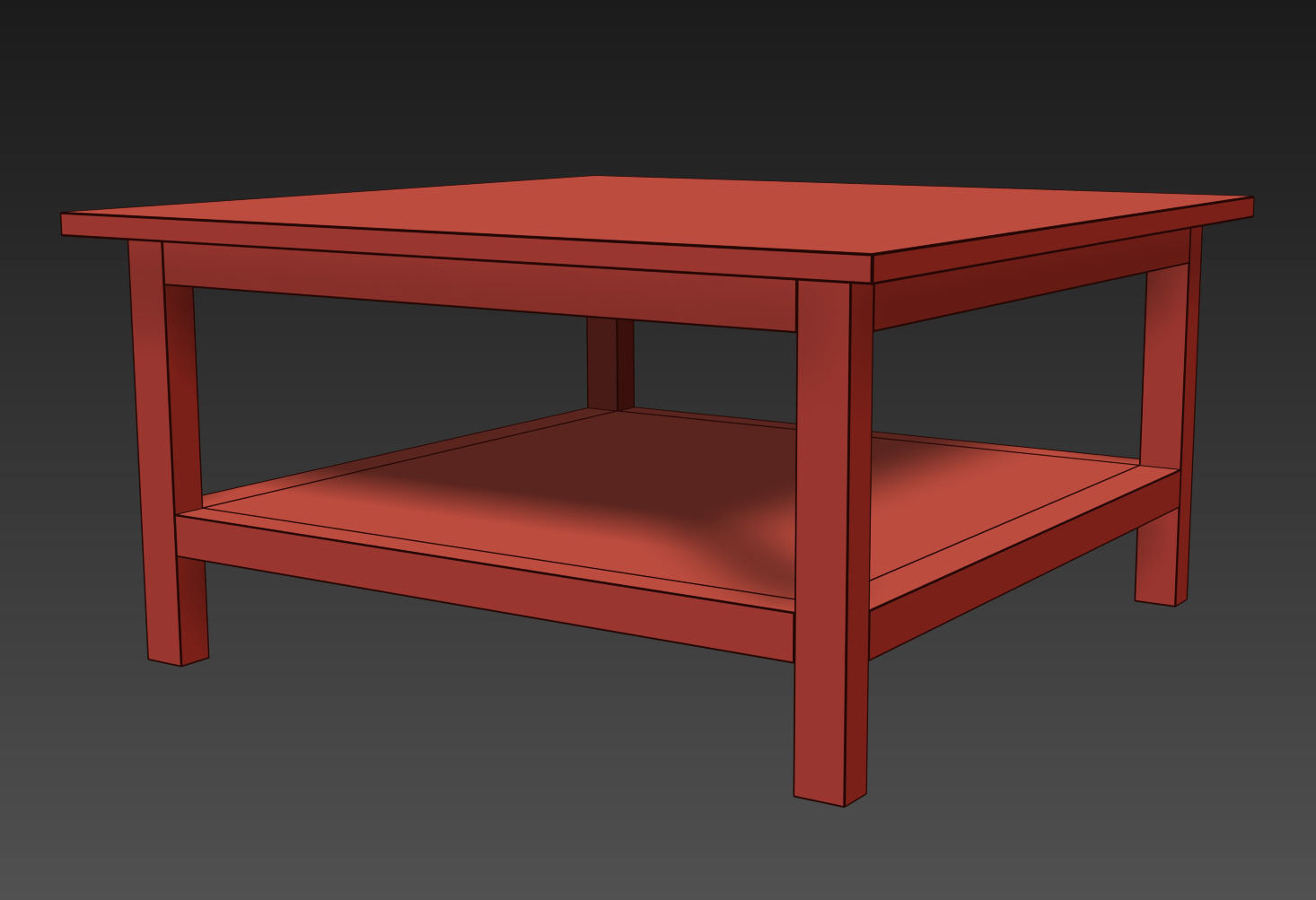 HEMNES Coffee table 3D model_9